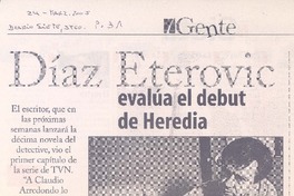 Diaz Eterovic evalúa el debut de Heredia