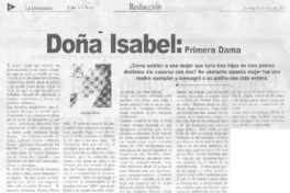 Doña Isabel : primera dama