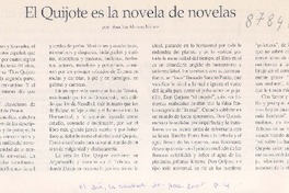 El Quijote es la novela de novelas