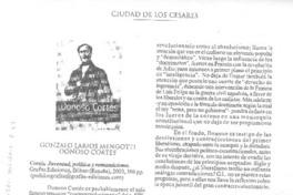 Gonzalo Larios Mengotti : Donoso Cortés