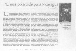 No más polaroids para Nicaragua