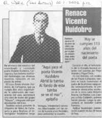 Renace Vicente Huidobro