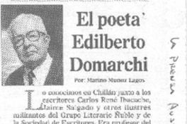 El Poeta Edilberto Domarchi.