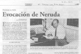 Evocación de Neruda.