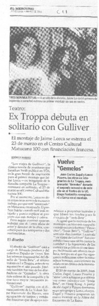 Ex Troppa debuta en solitario con Gulliver