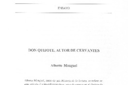 Don Quijote, autor de Cervantes