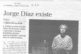 Jorge Díaz existe.