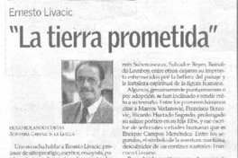 Ernesto Livacic "La tierra prometida"
