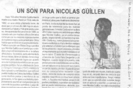 Un Son para Nicolás Guillén