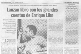 Lanzan libro con los grandes cuentos de Enrique Lihn.