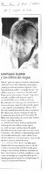 Santiago Elordi y los libros de viajes