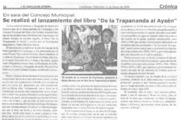 Se realizó el lanzamiento del libro "De la Trapananda al Aysén"