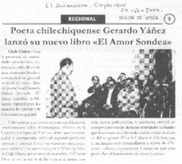 Poeta chilechiquense Gerardo Yáñez lanzó su nuevo libro "El amor sondea"