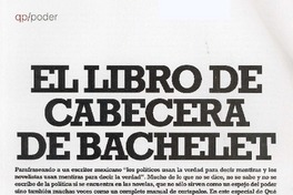 El Libro de cabecera de Bachelet.