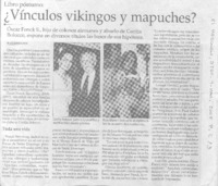 ¿Vínculos vikingos y mapuches?