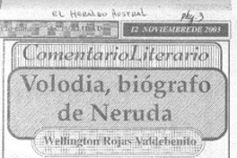 Volodia, biógrafo de Neruda.