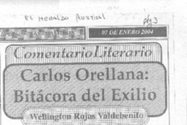 Carlos Orellana, bitácora del exilio.