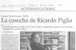 La cosecha de Ricardo Piglia [entrevista]