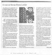El rock de Hernán Rivera Letelier