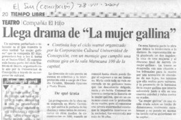 LLega drama de "La mujer gallina".