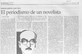 El Periodismo de un novelista.