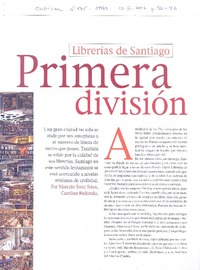 Librerías de Santiago, primera división