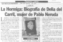 La Hormiga: biografía de Delia del Carril, mujer de Pablo Neruda