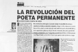 La Revolución del poeta permanente.