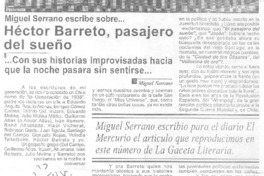 Héctor Barreto, pasajero del sueño