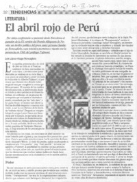 El abril rojo de Perú