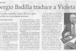Sergio Badilla traduce a Violeta