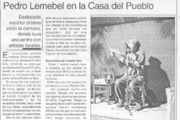 Pedro Lemebel en la Casa del Pueblo
