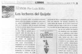 Los lectores del Quijote