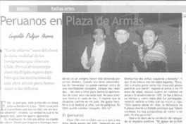 Peruanos en Plaza de Armas