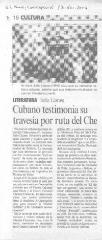 Cubano testimonia su travesía por ruta del Che