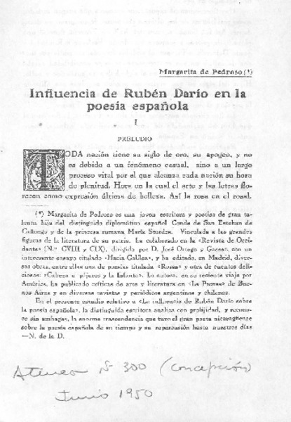 Influencia de Rubén Darío en la poesía española