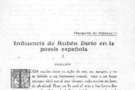 Influencia de Rubén Darío en la poesía española