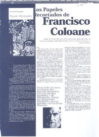 Los papeles recortados de Francisco Coloane
