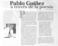 Pablo Guíñez a través de la poesía