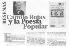 Camilo Rojas y la poesía popular