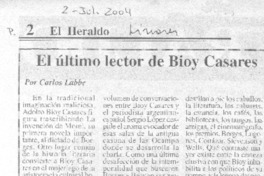 El Ultimo lector de Bioy Casares