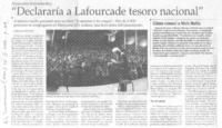 "Declararía a Lafourcade como tesoro nacional"