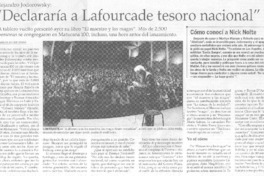 "Declararía a Lafourcade como tesoro nacional"