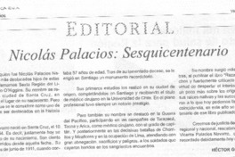Nicolás Palacios: Sesquicentenario