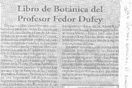 Libro de Botánica del profesor Fedor Dufey