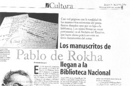 Los manuscritos de Pablo de Rokha llegan a la Biblioteca Nacional