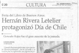 Hernán Rivera Letelier protagonizó Día de Chile