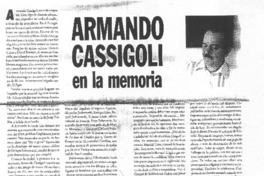 Armando Cassigoli en la memoria