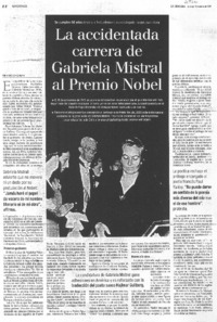 La accidentada carrera de Gabriela Mistral al Premio Nobel