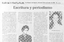 Escritura y periodismo